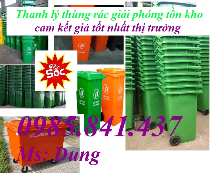 Thanh lý thùng rác công cộng giải phóng tồn kho giá cực rẻ